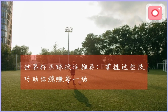 世界杯买球投注推荐：掌握这些技巧助你稳赚每一场