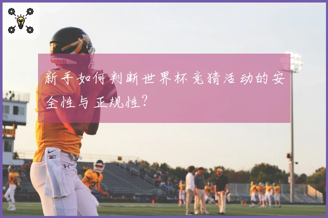 新手如何判断世界杯竞猜活动的安全性与正规性？